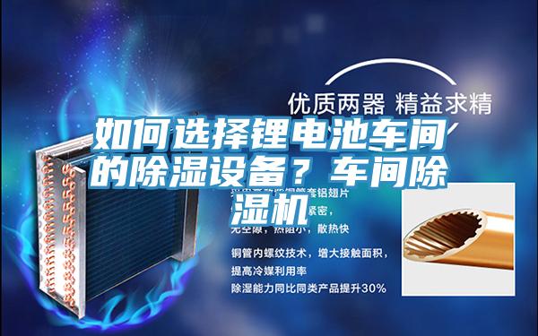 如何選擇鋰電池車間的除濕設備？車間杏仁视频APP成人官方污