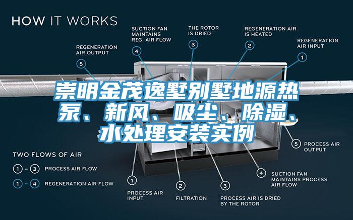 崇明金茂逸墅別墅地源熱泵、新風、吸塵、除濕、水處理安裝實例