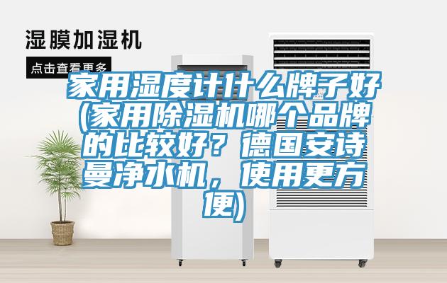 家用濕度計什麽牌子好(家用杏仁视频APP成人官方污哪個品牌的比較好？德國杏仁直播软件下载淨水機，使用更方便)