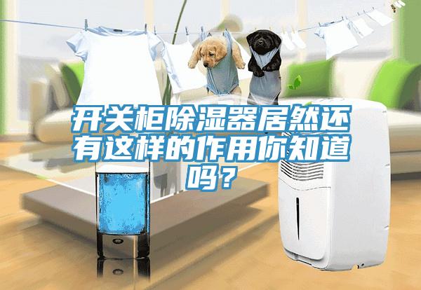 開關櫃除濕器居然還有這樣的作用你知道嗎？