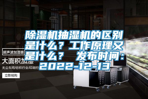 杏仁视频APP成人官方污抽濕機的區別是什麽？工作原理又是什麽？ 發布時間：2022-12-13